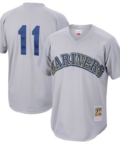 Edgar Martinez Seattle Mariners Mitchell & Ness Cooperstown Collection Mesh Batting Practice Jersey - Charcoal Mlb - Robokeg