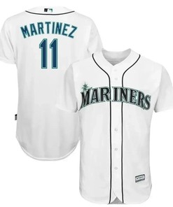Edgar Martinez Seattle Mariners Official Cool Base Player Jersey - White - Robokeg