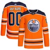 Edmonton Oilers Adidas Home Authentic Pro Custom Jersey - Orange Custom Jerseys Nhl - Robokeg