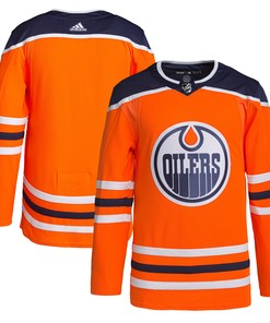 Edmonton Oilers Adidas Home Authentic Pro Jersey Orange Nhl - Robokeg