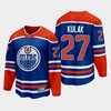 Edmonton Oilers Brett Kulak 27 2022-23 Home Royal Jersey Premier - Robokeg