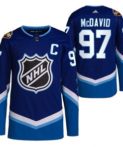 Edmonton Oilers Connor McDavid 2022 All-Star Blue 97 Jersey Primegreen - Robokeg