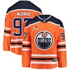 Edmonton Oilers Connor McDavid 97 Home 2022 Stanley Cup Playoffs Breakaway Men Jersey - Orange - Robokeg