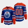 Edmonton Oilers Custom 00 2022-23 Home Royal Jersey Premier - Robokeg
