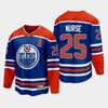 Edmonton Oilers Darnell Nurse 25 2022-23 Home Royal Jersey Premier - Robokeg