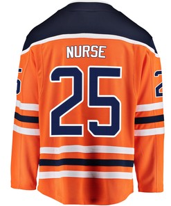 Edmonton Oilers Darnell Nurse 25 Home 2022 Stanley Cup Champions Breakaway Men Jersey - Orange - Robokeg