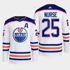 Edmonton Oilers Darnell Nurse 25 White Away Primegreen Jersey 2022-23 - Robokeg