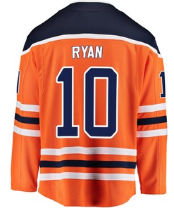 Edmonton Oilers Derek Ryan 10 Home 2022 Stanley Cup Final Breakaway Men Jersey - Orange - Robokeg