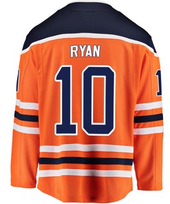 Edmonton Oilers Derek Ryan 10 Home 2022 Stanley Cup Playoffs Breakaway Men Jersey - Orange - Robokeg