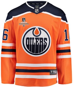 Edmonton Oilers Derick Brassard 16 Home 2022 Stanley Cup Champions Breakaway Men Jersey - Orange - Robokeg