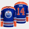 Edmonton Oilers Devin Shore 14 Royal Primegreen 2022-23 Home Jersey - Robokeg