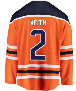 Edmonton Oilers Duncan Keith 2 Home 2022 Stanley Cup Champions Breakaway Men Jersey - Orange - Robokeg