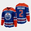Edmonton Oilers Evan Bouchard 2 2022-23 Home Royal Jersey Premier - Robokeg