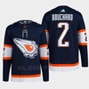 Edmonton Oilers Evan Bouchard 2 Navy Primegreen Reverse Retro 2.0 Jersey 2022 - Robokeg