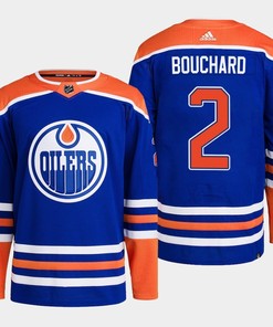 Edmonton Oilers Evan Bouchard 2 Royal Primegreen 2022-23 Home Jersey - Robokeg