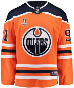Edmonton Oilers Evander Kane 91 Home 2022 Stanley Cup Final Breakaway Men Jersey - Orange - Robokeg
