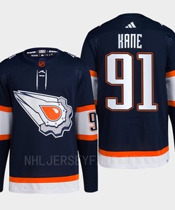 Edmonton Oilers Evander Kane 91 Navy Primegreen Reverse Retro 2.0 Jersey 2022 - Robokeg