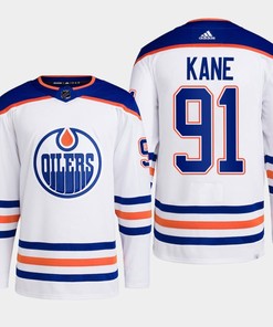 Edmonton Oilers Evander Kane 91 White Away Primegreen Jersey 2022-23 - Robokeg