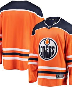 Edmonton Oilers Fanatics Branded Breakaway Home Jersey - Orange Nhl - Robokeg