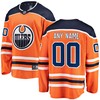 Edmonton Oilers Fanatics Branded Home Breakaway Custom Jersey - Orange Custom Jerseys Nhl - Robokeg
