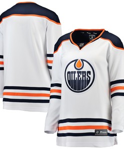 Edmonton Oilers Fanatics Branded Womens Away Breakaway Jersey - White Nhl - Robokeg