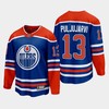 Edmonton Oilers Jesse Puljujarvi 13 2022-23 Home Royal Jersey Premier - Robokeg