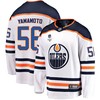 Edmonton Oilers Kailer Yamamoto 56 Away 2022 Stanley Cup Final Breakaway Men Jersey - White - Robokeg