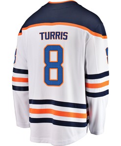 Edmonton Oilers Kyle Turris 8 Away 2022 Stanley Cup Champions Breakaway Men Jersey - White - Robokeg
