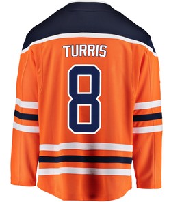Edmonton Oilers Kyle Turris 8 Home 2022 Stanley Cup Champions Breakaway Men Jersey - Orange - Robokeg