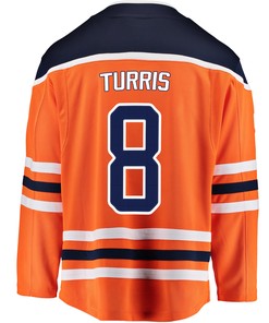 Edmonton Oilers Kyle Turris 8 Home 2022 Stanley Cup Playoffs Breakaway Men Jersey - Orange - Robokeg