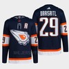 Edmonton Oilers Leon Draisaitl 29 Navy Primegreen Reverse Retro 2.0 Jersey 2022 - Robokeg