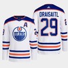 Edmonton Oilers Leon Draisaitl 29 White Away Primegreen Jersey 2022-23 - Robokeg