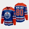 Edmonton Oilers Markus Niemelainen 80 2022-23 Home Royal Jersey Premier - Robokeg