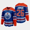 Edmonton Oilers Mattias Janmark 26 2022-23 Home Royal Jersey Premier - Robokeg