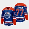 Edmonton Oilers Oscar Klefbom 77 2022-23 Home Royal Jersey Premier - Robokeg