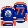 Edmonton Oilers Oscar Klefbom 77 Royal Primegreen 2022-23 Home Jersey - Robokeg