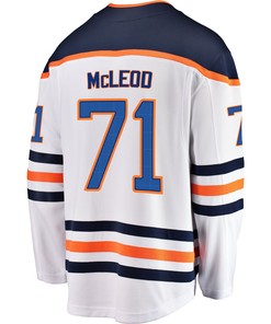 Edmonton Oilers Ryan McLeod 71 Away 2022 Stanley Cup Final Breakaway Men Jersey - White - Robokeg