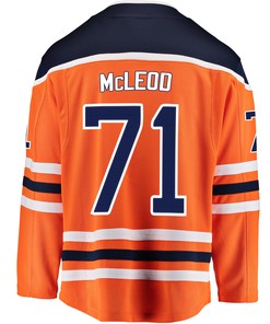 Edmonton Oilers Ryan McLeod 71 Home 2022 Stanley Cup Playoffs Breakaway Men Jersey - Orange - Robokeg