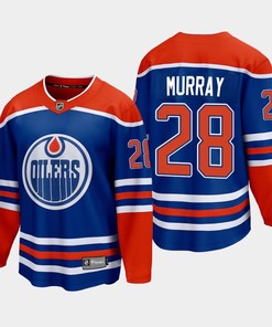 Edmonton Oilers Ryan Murray 28 2022-23 Home Royal Jersey Premier - Robokeg