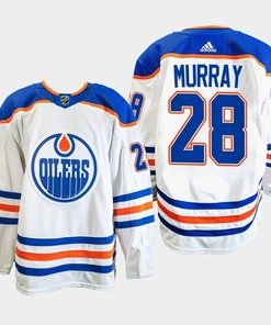 Edmonton Oilers Ryan Murray 28 White Primegreen Away Jersey 2022-23 - Robokeg