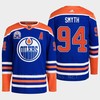 Edmonton Oilers Ryan Smyth 94 Royal Primegreen Hall Of Fame Patch Jersey 2022 - Robokeg
