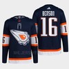 Edmonton Oilers Tyler Benson 16 Navy Primegreen Reverse Retro 2.0 Jersey 2022 - Robokeg