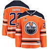 Edmonton Oilers Tyson Barrie 22 Home 2022 Stanley Cup Champions Breakaway Men Jersey - Orange - Robokeg