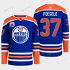 Edmonton Oilers Warren Foegele 37 Royal Primegreen Lee Ryan Hall Of Fame Patch Jersey 2022 - Robokeg