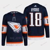 Edmonton Oilers Zach Hyman 18 Navy Primegreen Reverse Retro 2.0 Jersey 2022 - Robokeg