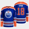 Edmonton Oilers Zach Hyman 18 Royal Primegreen 2022-23 Home Jersey - Robokeg