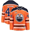 Edmonton Oilers Zack Kassian 44 Home 2022 Stanley Cup Champions Breakaway Men Jersey - Orange - Robokeg