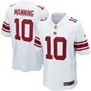 Eli Manning New York Giants Game Jersey White Nfl - Robokeg