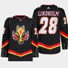 Elias Lindholm 28 Calgary Flames Black Jersey 2022-23 Blasty Alternate Primegreen - Robokeg