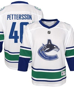 Elias Pettersson Vancouver Canucks 2019/20 Away Replica Player Jersey - White Nhl - Robokeg